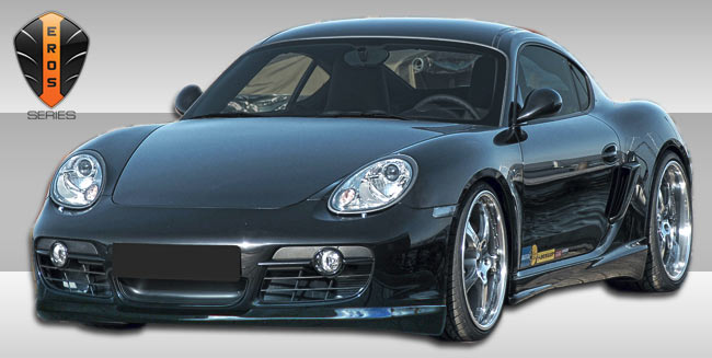 2008 Porsche Cayman  - Fiberglass+ Body Kit Body Kit  - Porsche Cayman Eros Version 2 Body Kit - 4 Piece - Includes Eros Version 2 Front Lip Under Spo
