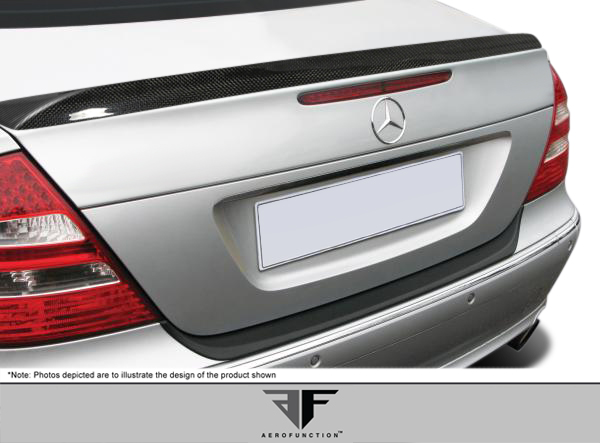 2003 Mercedes E Class 4DR - Carbon Fiber Fibre Wing Spoiler Bodykit - 2003-2009 Mercedes E Class W211 4DR AF-1 Trunk Spoiler ( CFP ) - 1 Piece