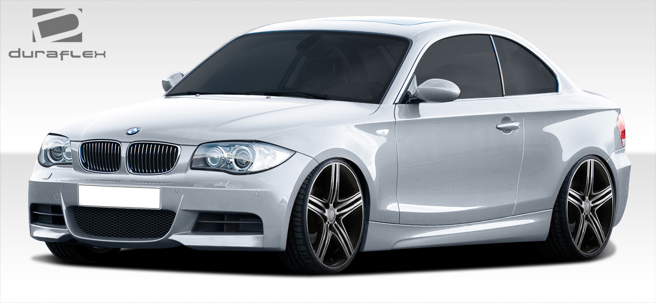 2008 BMW 1 Series 2DR - Fiberglass+ Bodykit Bodykit - 2008-2013 BMW 1 Series E82 E88 2DR Convertible Duraflex M-Tech Look Body Kit - 4 Piece - Include