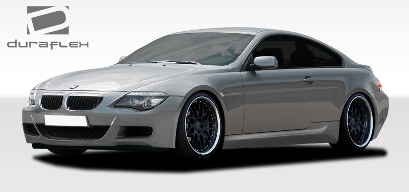 2004-2010 BMW 6 Series E63 E64 Duraflex M6 Look Body Kit - 4 Piece - Includes M6 Look Front Bumper Cover (107702) M6 Look Side Skirts Rocker Panels (107703) M6 Look Rear Bumper Cover (107704)
