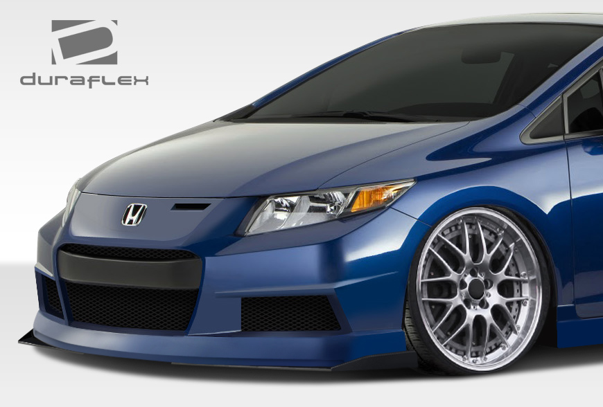 Universal Duraflex GT Concept Front Under Spoiler Air Dam Lip Splitters - 2 Piece