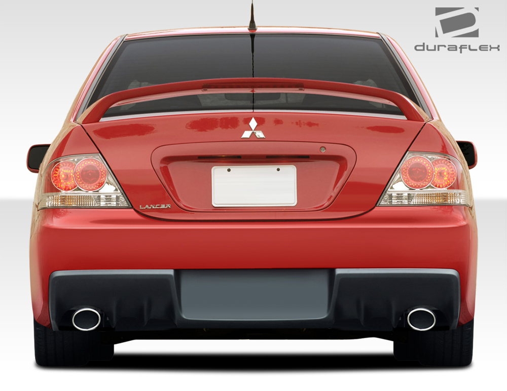 2004-2007 Mitsubishi Lancer Duraflex Evo X Look Rear Bumper Cover - 1 Piece