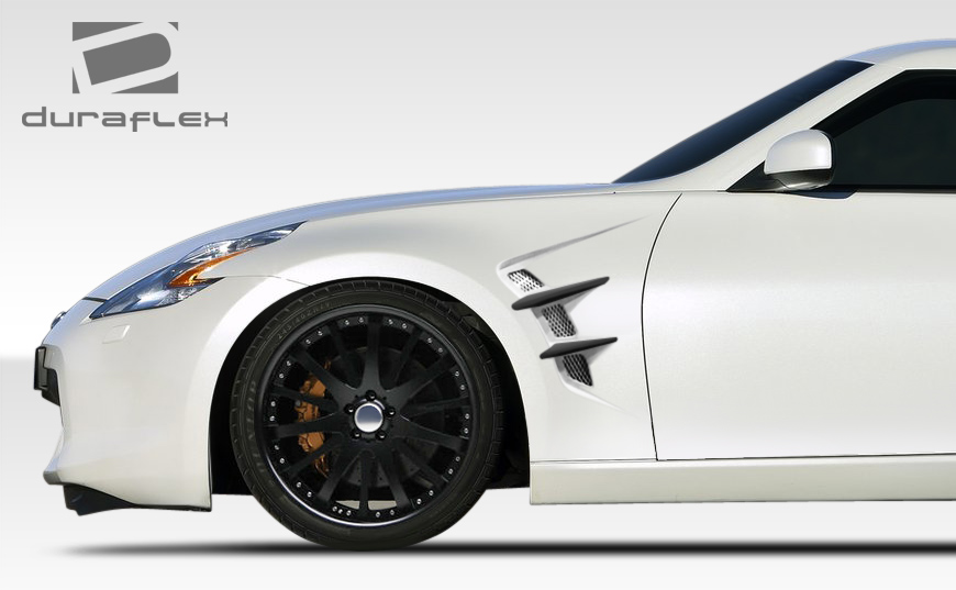 Fiberglass+ Fender Body Kit for 2009 Nissan 370Z   - 2009-2019 Nissan 370Z Z34 Duraflex W-1 Fenders -2 Piece