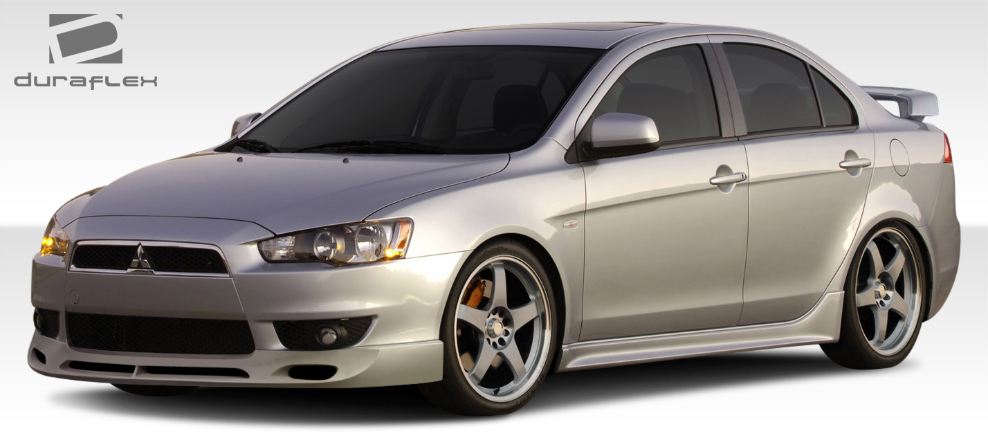 2008 Mitsubishi Lancer 4DR - Fiberglass+ Bodykit Bodykit - 2008-2015 Mitsubishi Lancer 4DR Duraflex RX-S Body Kit - 4 Piece - Includes RX-S Front Lip