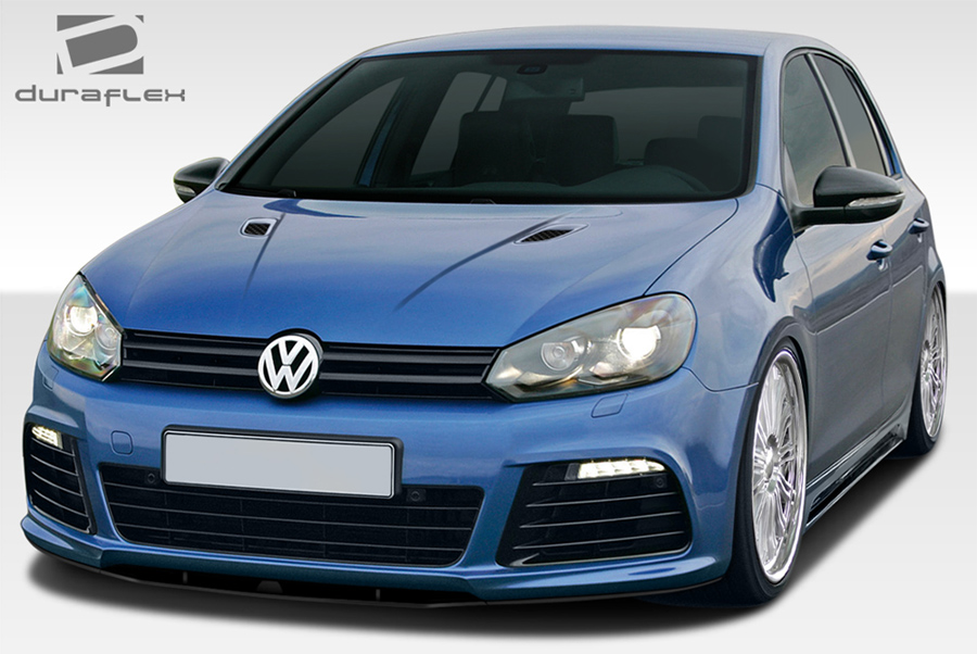 2016 Volkswagen Golf ALL - Fiberglass+ Body Kit Bodykit - Volkswagen Golf R Duraflex RV-S Body Kit - 6 Piece - Includes RV-S Front Lip Under Spoiler A