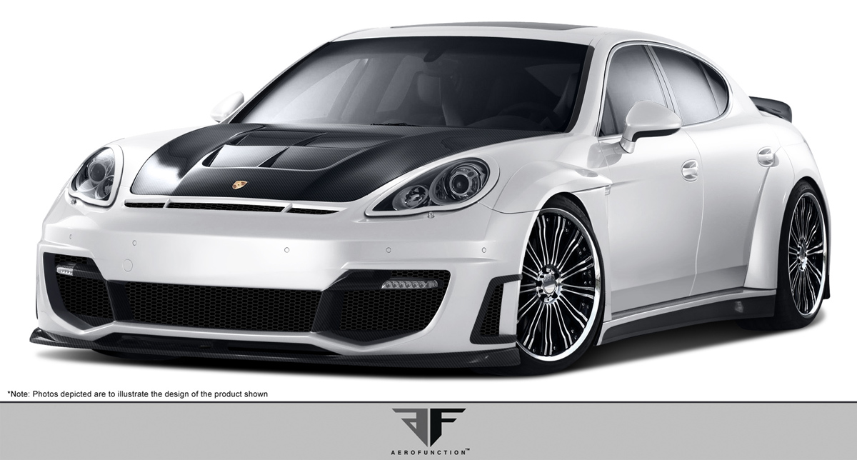 Body Kit Body Kit for 2013 Porsche Panamera  - Porsche Panamera AF-1 Wide Body Kit ( CFP PUR-RIM GFK ) - 23 Piece - Includes AF-1 Wide Body Front
