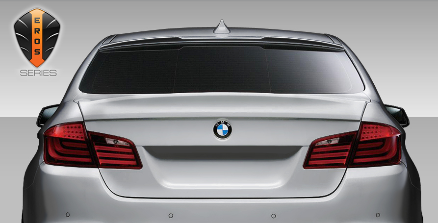 2016 BMW 5 Series 4DR - Fiberglass+ Wing Body Kit  - BMW 5 Series F10 4DR Eros Version 1 Roof Wing Spoiler - 1 Piece (Overstock)