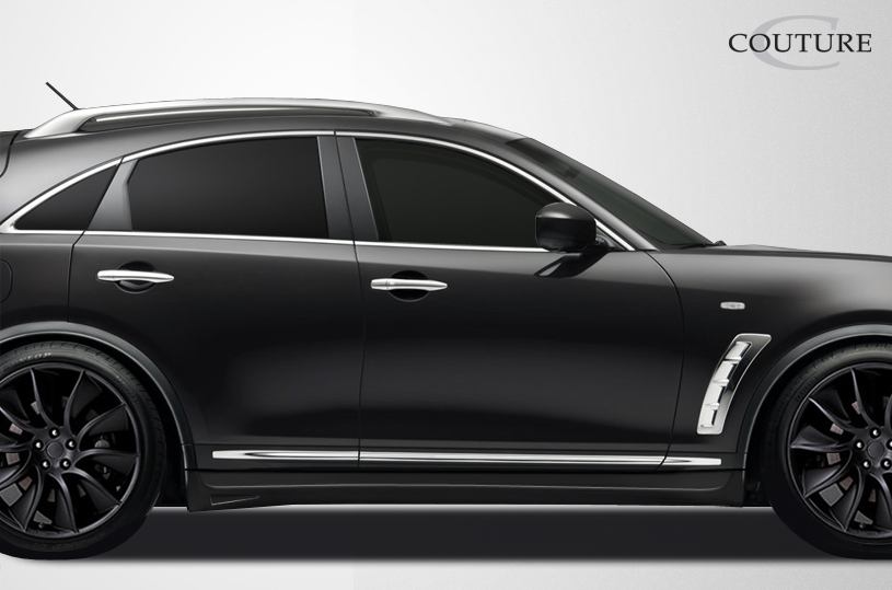 2009-2017 Infiniti FX35 FX50 QX70 Couture Urethane MZ-S Side Skirts Rocker Panels - 2 Piece