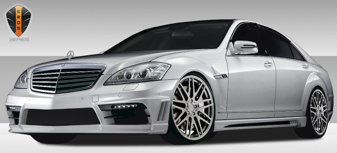 2013 Mercedes S Class 4DR - Fiberglass+ Body Kit Body Kit  - Mercedes S Class W221 Eros Version 2 Body Kit - 4 Piece - Includes Eros Version 2 Front B