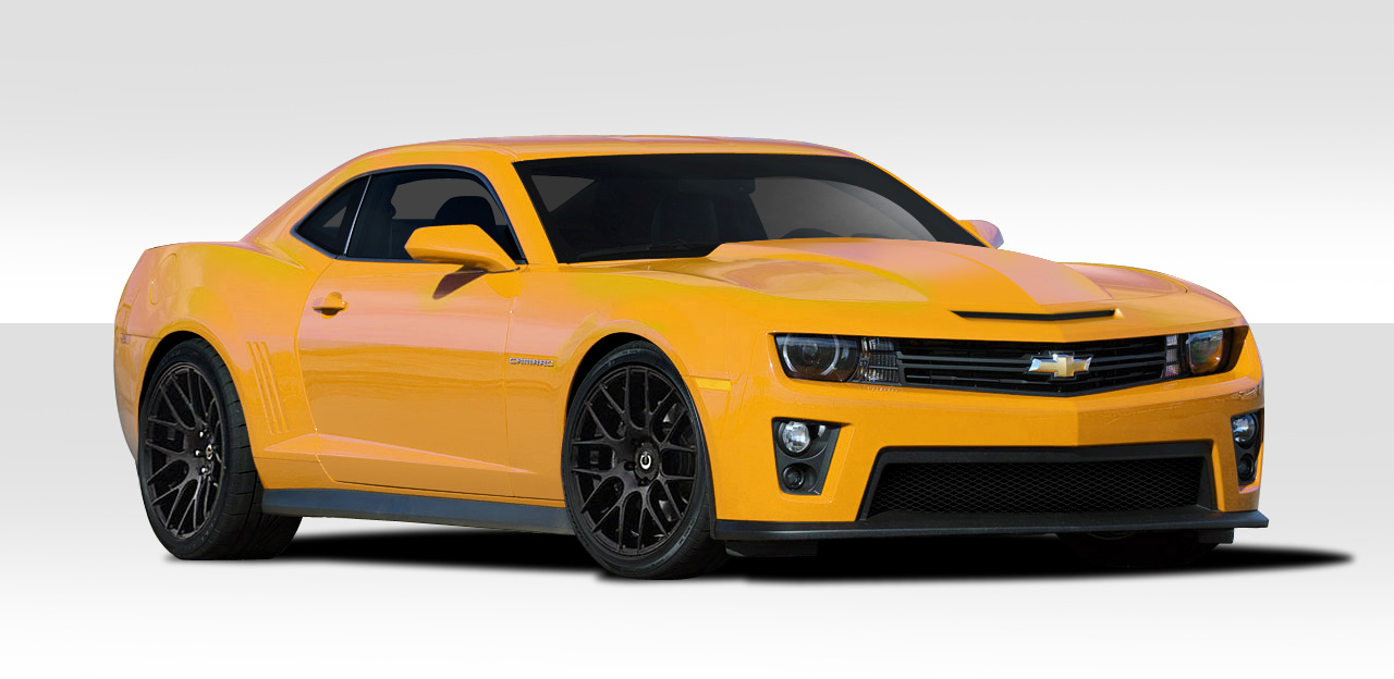 2010-2013 Chevrolet Camaro Duraflex ZL1 Look Body Kit - 4 Piece - Includes ZL1 Look Front Bumper Cover (108184) ZL1 Look Side Skirts Rocker Panels (109022) ZL1 Look Rear Bumper Cover (109021)