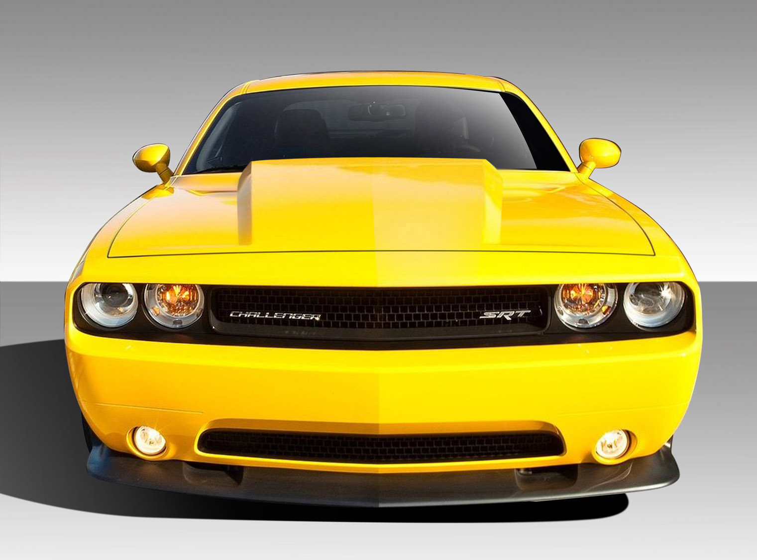 Fiberglass+ Hood Body Kit for 2008 Dodge Challenger   - 2008-2019 Dodge Challenger Duraflex Cowl Hood - 1 Piece