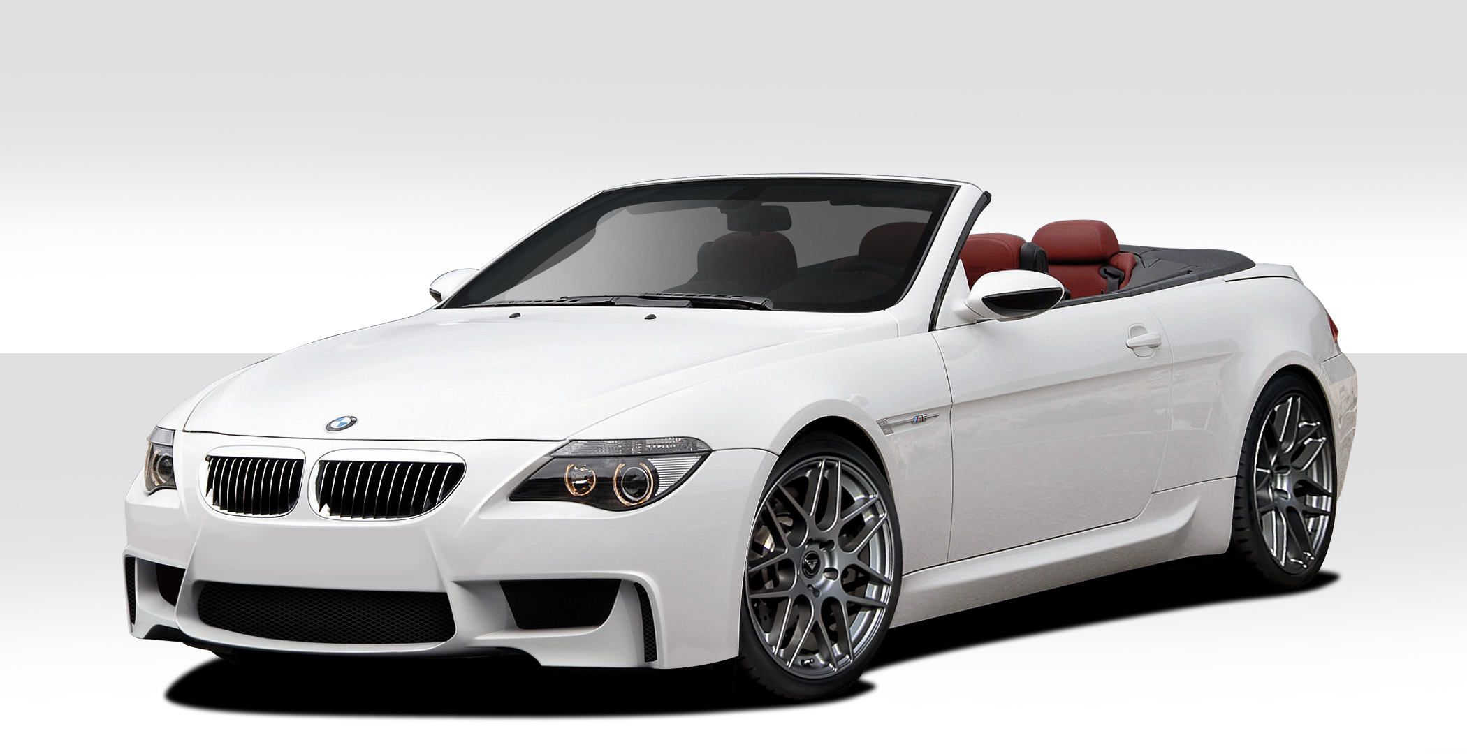 2004 BMW 6 Series 2DR - Fiberglass+ Bodykit Bodykit - 2004-2010 BMW 6 Series E63 E64 Convertible 2DR Duraflex 1M Look Body Kit - 4 Piece - Includes 1M