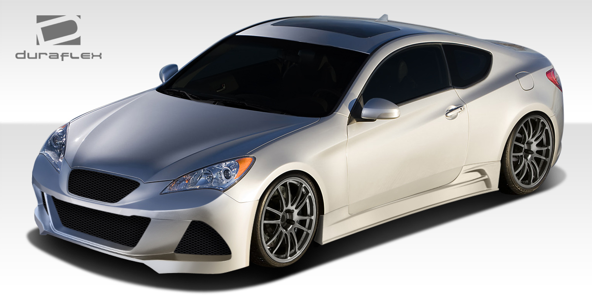 2010 Hyundai Genesis 2DR - Fiberglass+ Bodykit Bodykit - 2010-2012 Hyundai Genesis 2DR Duraflex J-Spec Body Kit - 5 Piece - Includes J-Spec Front Bump