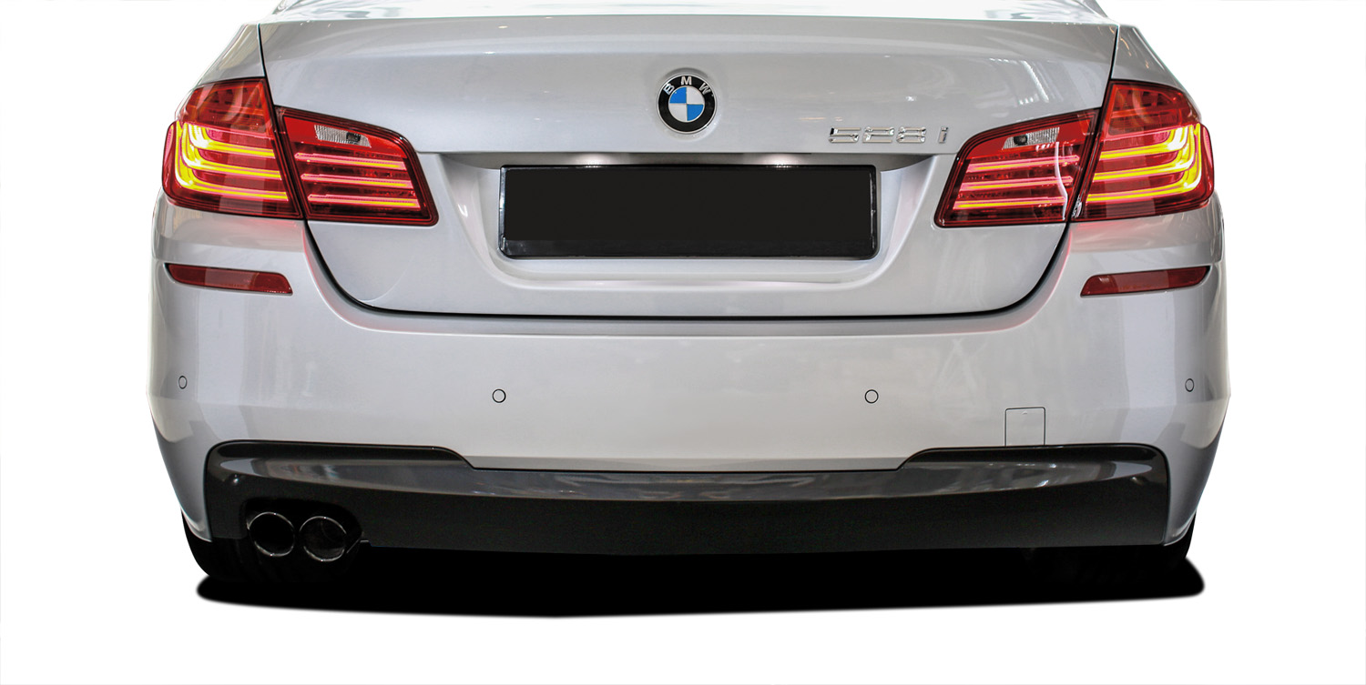 2016 BMW 5 Series 4DR - Polypropylene Rear Bumper Bodykit - BMW 5 Series 528i F10 4DR Vaero M Sport Look Rear Bumper Cover ( with PDC ) - 2 Piece