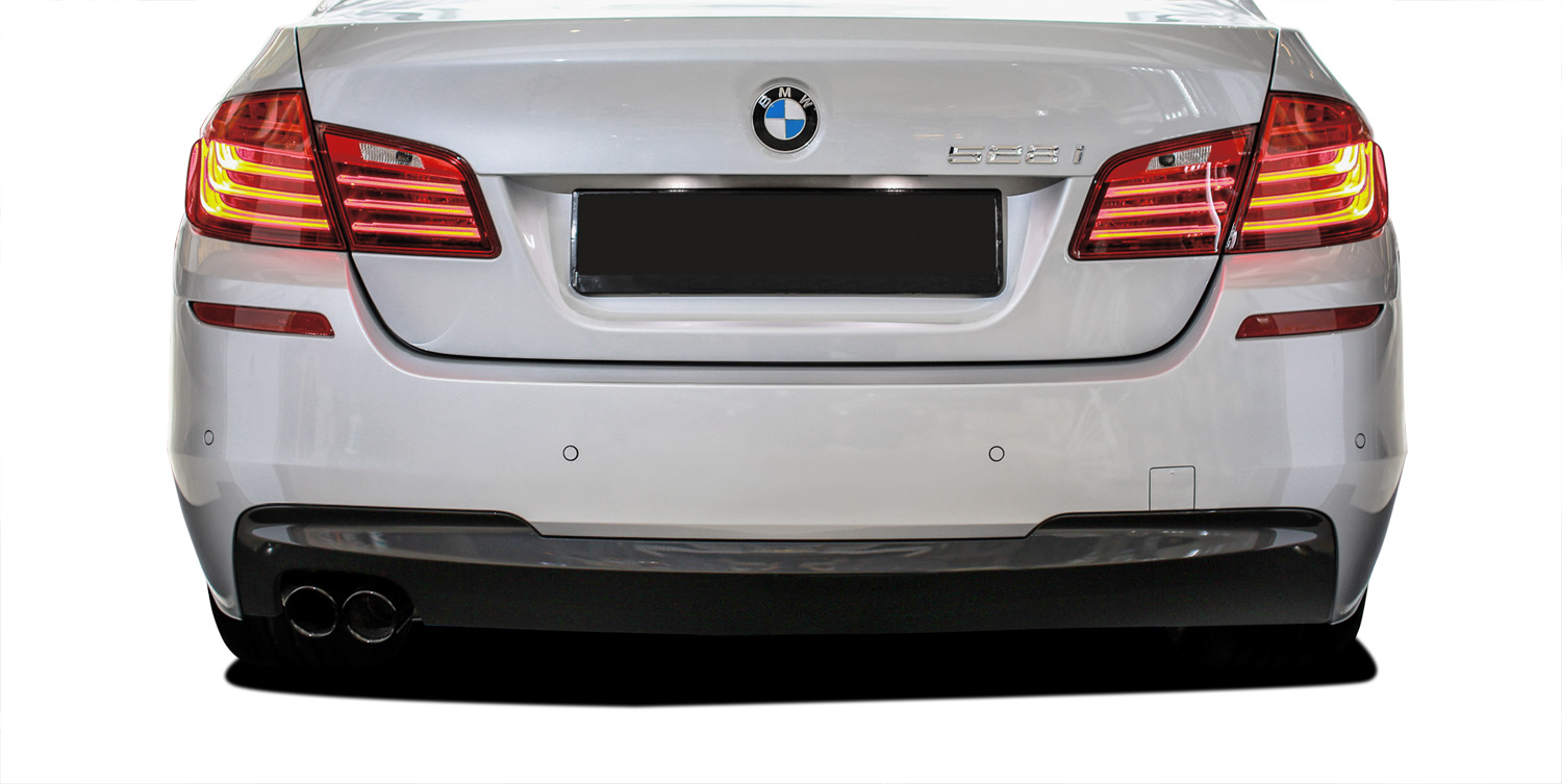 2015 BMW 5 Series 4DR - Polypropylene Rear Bumper Bodykit - BMW 5 Series 528i F10 4DR Vaero M Sport Look Rear Bumper Cover ( with PDC ) - 2 Piece