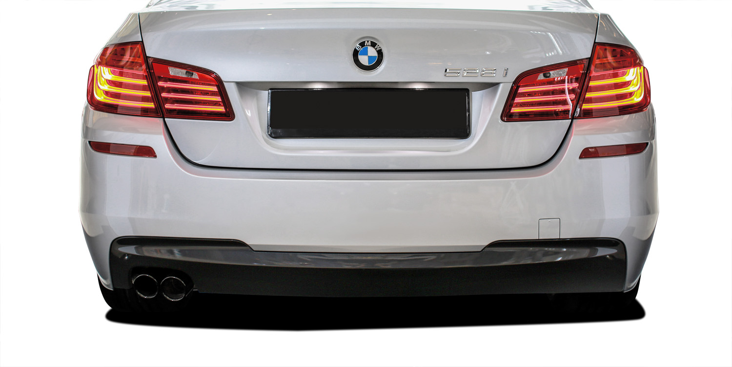 Polypropylene Rear Bumper Bodykit for 2015 BMW 5 Series 4DR - BMW 5 Series 528i F10 4DR Vaero M Sport Look Rear Bumper Cover ( without PDC ) - 2 Piece