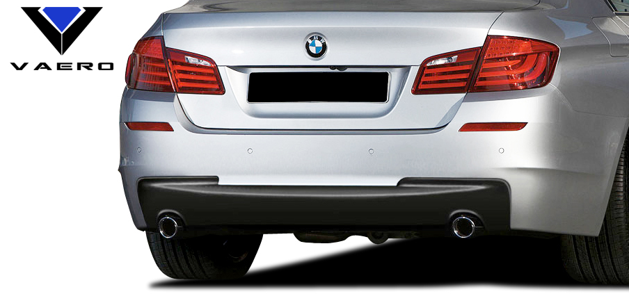 2016 BMW 5 Series 4DR - Polypropylene Rear Bumper Bodykit - BMW 5 Series 535i F10 4DR Vaero M Sport Look Rear Bumper Cover ( with PDC ) - 2 Piece