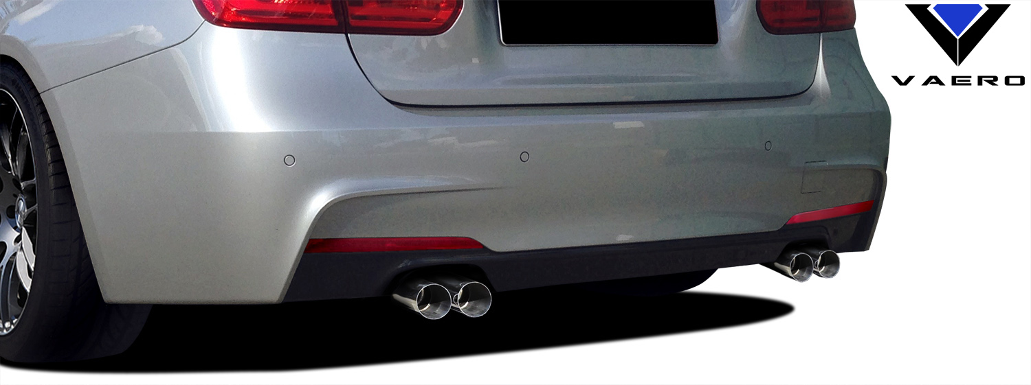 2016 BMW 3 Series ALL Rear Bumper Bodykit - BMW 3 Series 328i (with quad exhaust) F30 Vaero M Sport Look Rear Bumper Cover ( with PDC ) - 2 Pie