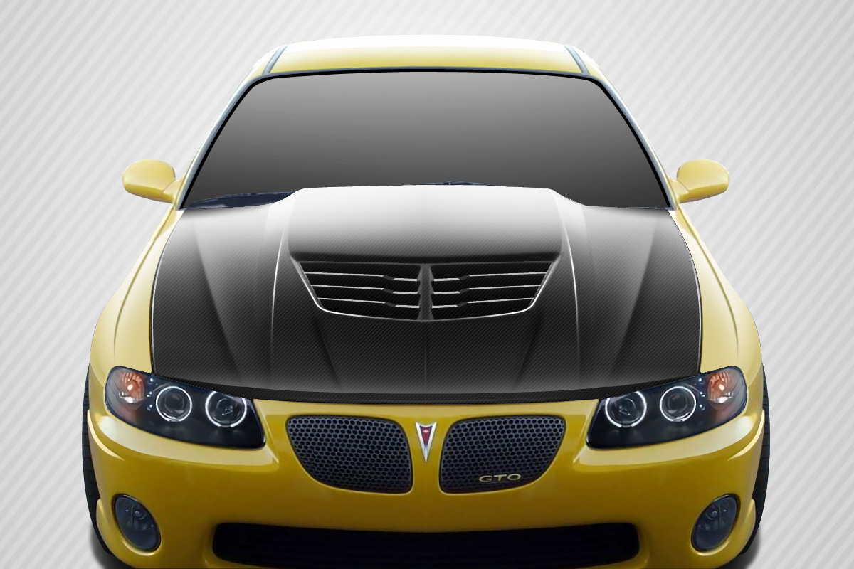 2005 Pontiac GTO ALL - Carbon Fiber Fibre Hood Bodykit - Pontiac GTO Carbon Creations Stingray Z Hood - 1 Piece