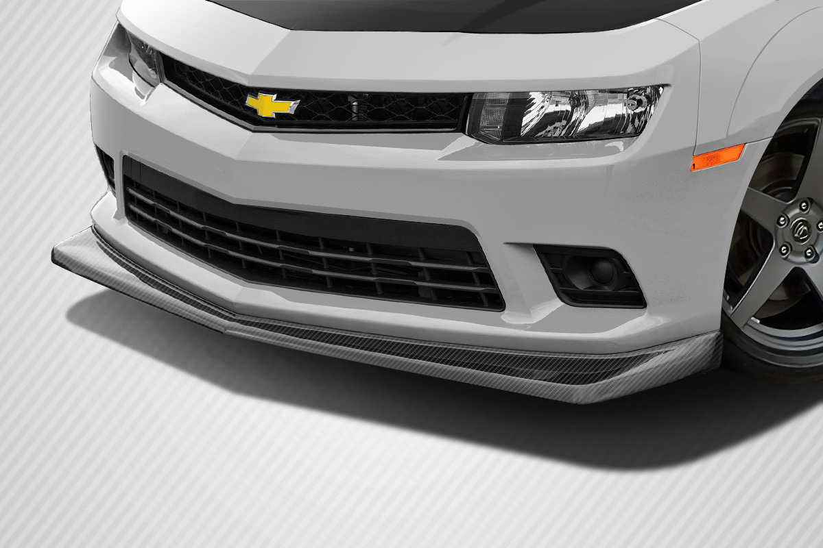 Carbon Fiber Fibre Front Lip/Add On Bodykit for 2016 Chevrolet Camaro ALL - Chevrolet Camaro Carbon Creations Z28 Look Front Lip Under Air Dam Spoiler