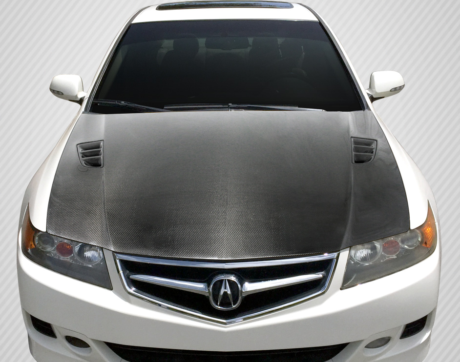 2008 Acura TSX Carbon Fiber Fibre Hood Body Kit Acura TSX Carbon Creations DriTech RSpec