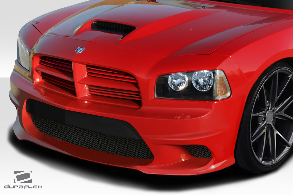 Fiberglass+ Front Bumper Body Kit for 2008 Dodge Charger Dodge Charger Duraflex Hellcat Look