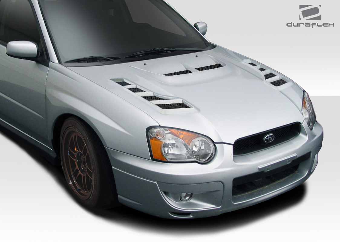 2005 Subaru Impreza Fiberglass+ Hood Body Kit Subaru Impreza WRX STI Duraflex C1 Hood 1