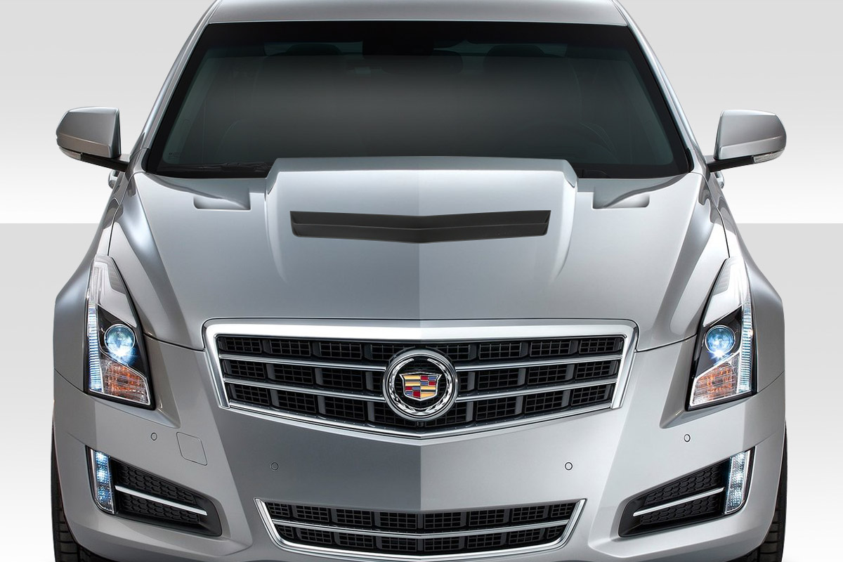 20132015 Cadillac ATS Duraflex V Look Hood 1 Piece XSV Custom Auto