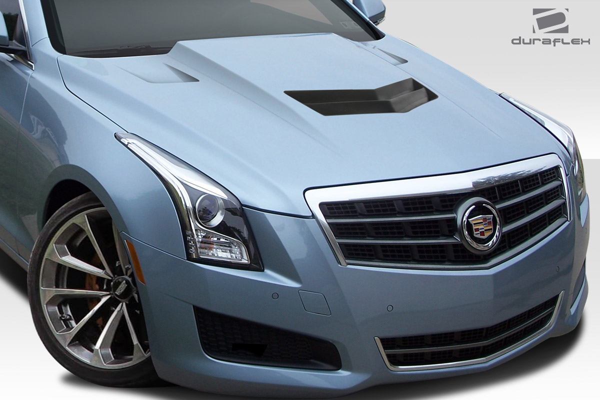 20132015 Cadillac ATS Duraflex V Look Hood 1 Piece XSV Custom Auto