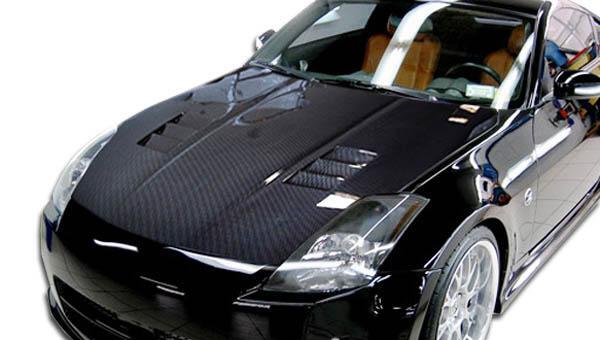 2003-2006 Nissan 350Z Carbon Creations JGTC Carbon Fiber Hood - Image 1