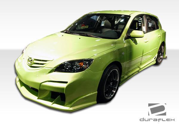 2004-2009 Mazda 3 Duraflex Raven Side Skirts - Image 2