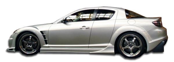 2004-2011 Mazda RX8 Duraflex Vader Side Skirts - Image 1