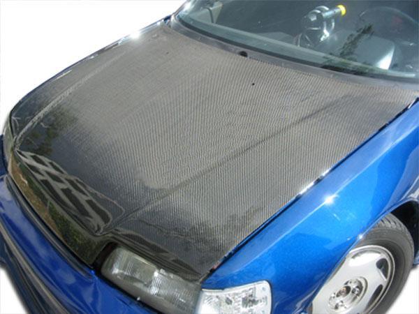 1988-1991 Honda Civic Carbon Creations OEM Look Carbon Fiber Hood - Image 1