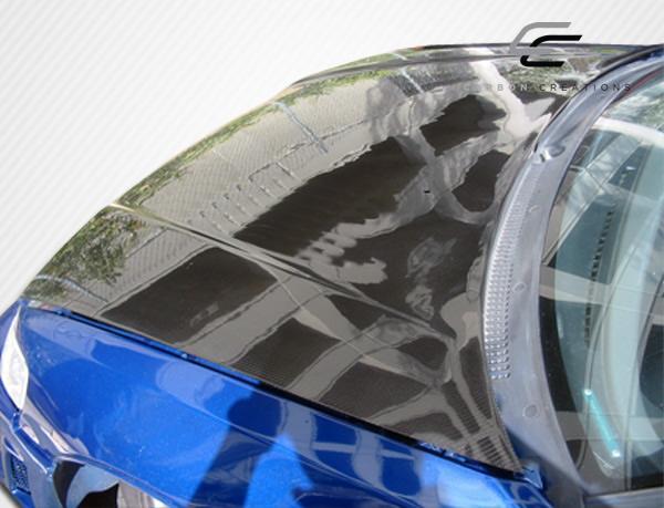 1988-1991 Honda Civic Carbon Creations OEM Look Carbon Fiber Hood - Image 4