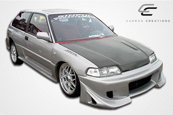 1988-1991 Honda Civic Carbon Creations OEM Look Carbon Fiber Hood - Image 6