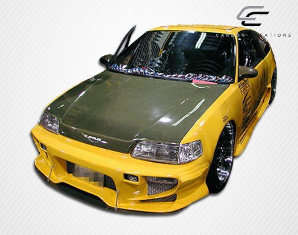 1988-1991 Honda Civic Carbon Creations OEM Look Carbon Fiber Hood - Image 7