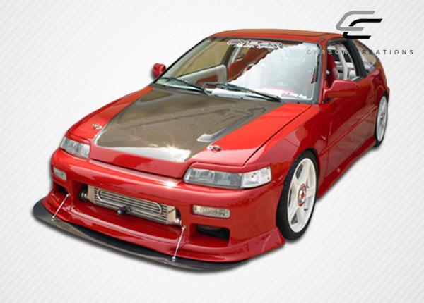 1988-1991 Honda Civic Carbon Creations OEM Look Carbon Fiber Hood - Image 8