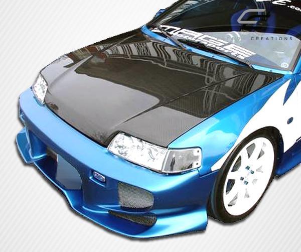 1988-1991 Honda Civic Carbon Creations OEM Look Carbon Fiber Hood - Image 9