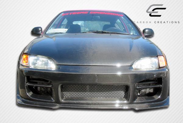1992-1995 Honda Civic Carbon Creations OEM Look Carbon Fiber Hood - Image 2