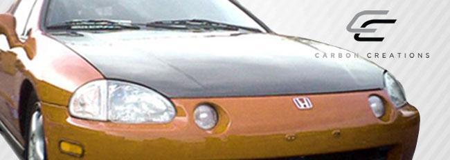1993-1997 Honda Del Sol Carbon Creations OEM Look Carbon Fiber Hood - Image 2