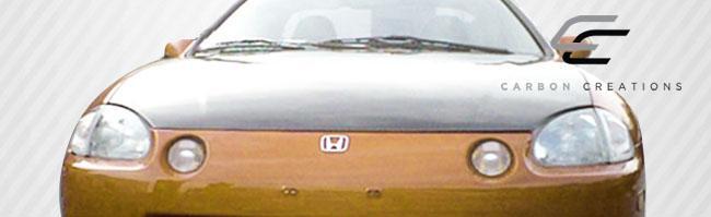 1993-1997 Honda Del Sol Carbon Creations OEM Look Carbon Fiber Hood - Image 3