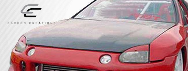 1993-1997 Honda Del Sol Carbon Creations OEM Look Carbon Fiber Hood - Image 4