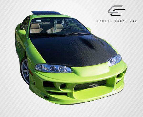 1995-1999 Mitsubishi Eclipse Carbon Creations OEM Look Carbon Fiber Hood - Image 2
