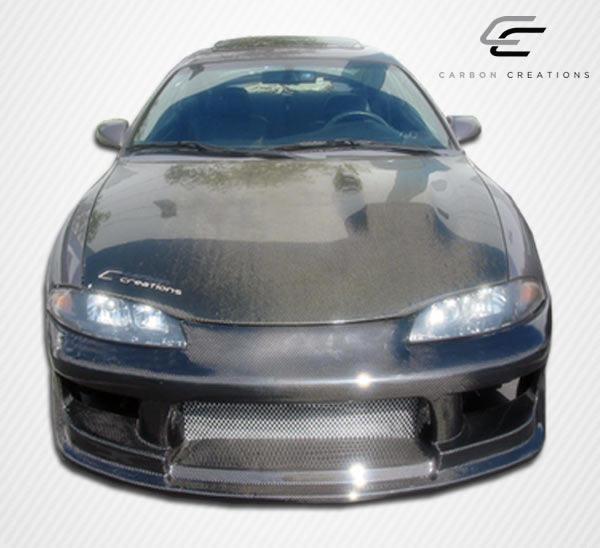 1995-1999 Mitsubishi Eclipse Carbon Creations OEM Look Carbon Fiber Hood - Image 3
