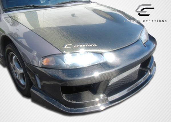1995-1999 Mitsubishi Eclipse Carbon Creations OEM Look Carbon Fiber Hood - Image 5
