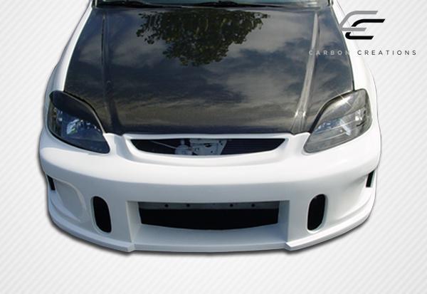1996-1998 Honda Civic Carbon Creations OEM Look Carbon Fiber Hood - Image 1