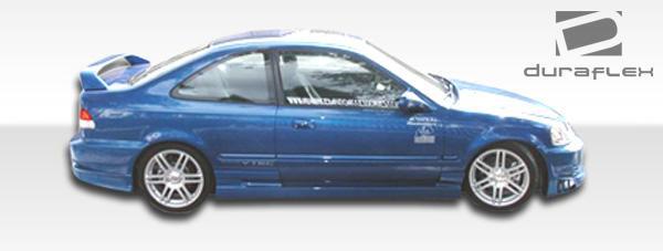 1996-2000 Honda Civic Duraflex Bomber Side Skirts - Image 2