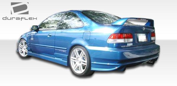 1996-2000 Honda Civic Duraflex Bomber Side Skirts - Image 4
