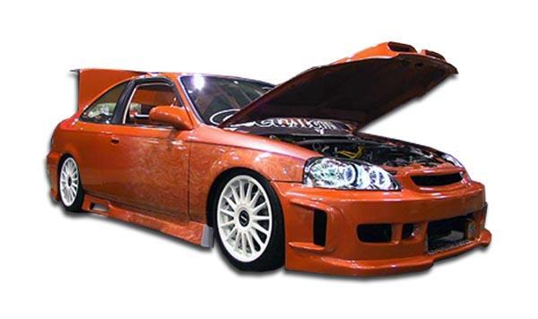 1996-2000 Honda Civic Duraflex Spyder Side Skirts - Image 1