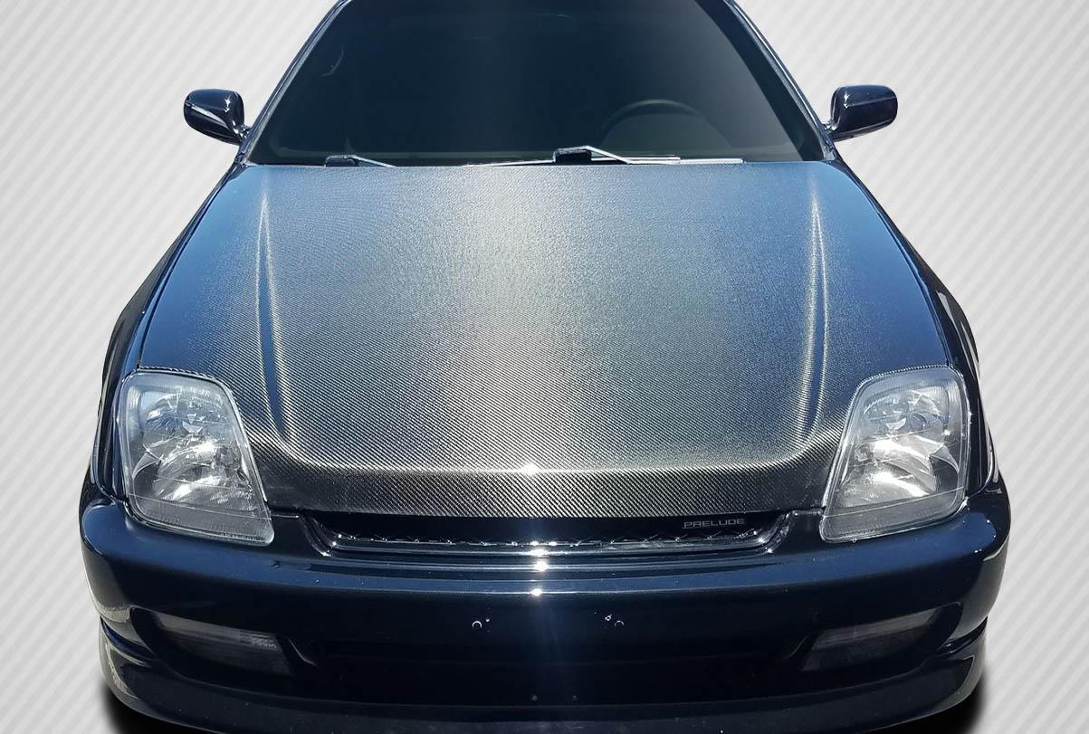1997-2001 Honda Prelude Carbon Creations OEM Look Carbon Fiber Hood - Image 1